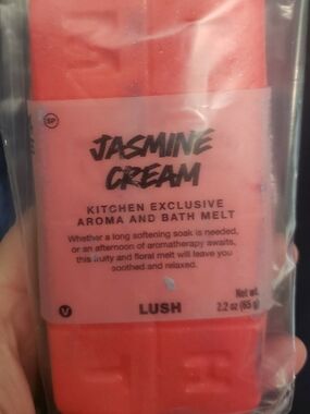 Lush Jasmine Cream Pink Aroma & Bath Melt Stick